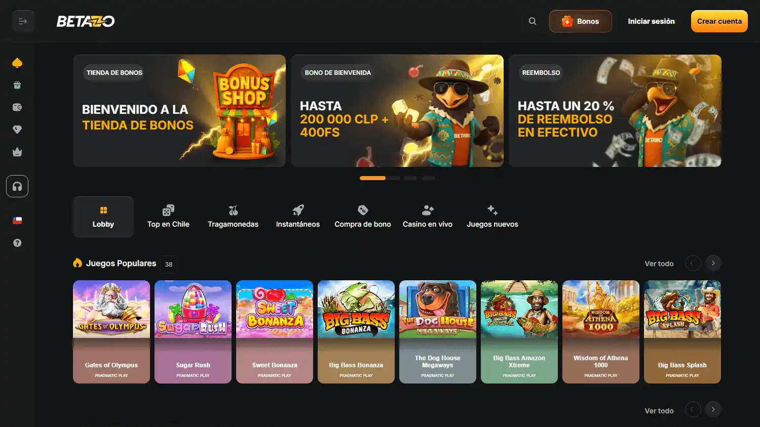 Betazo Casino screenshot 1