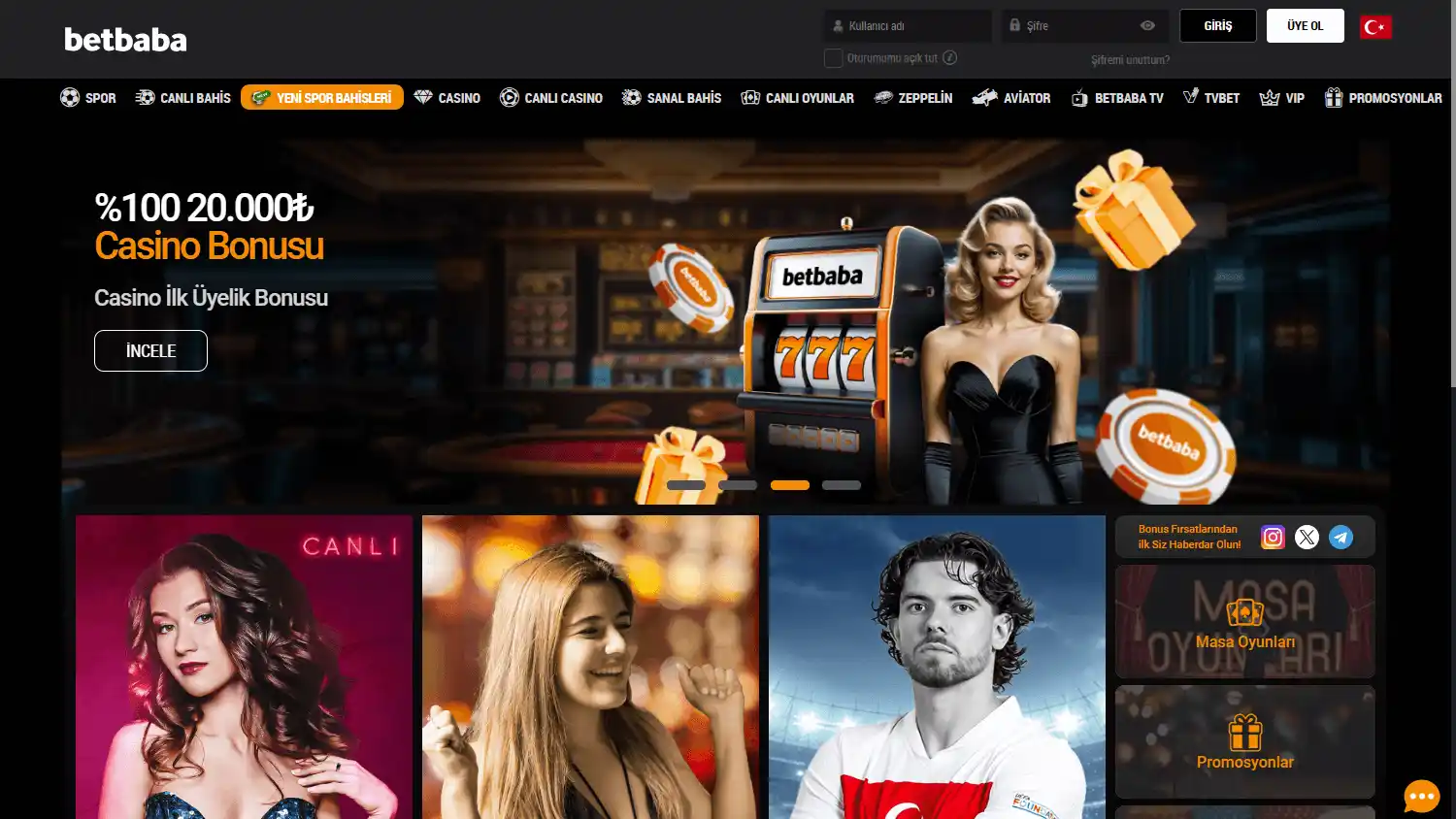 Betbaba Casino screenshot 1