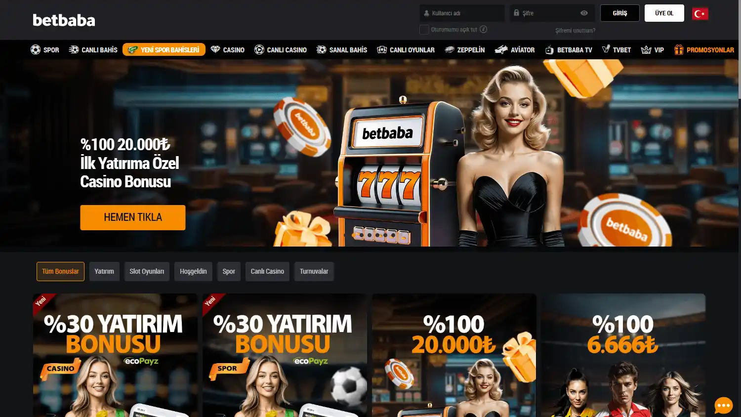 Betbaba Casino screenshot 3