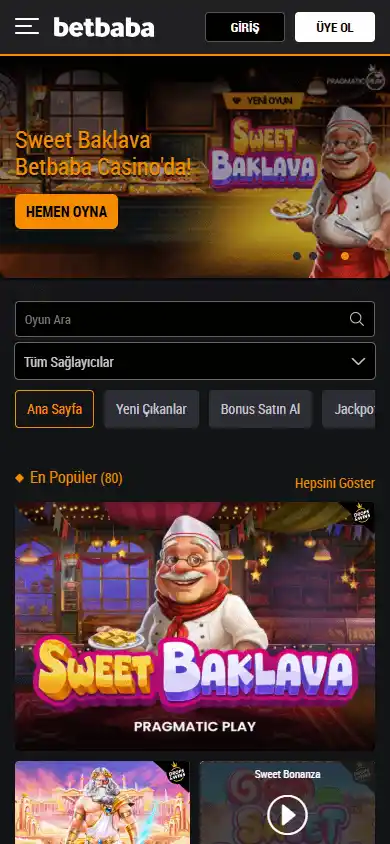 Betbaba Casino screenshot 5