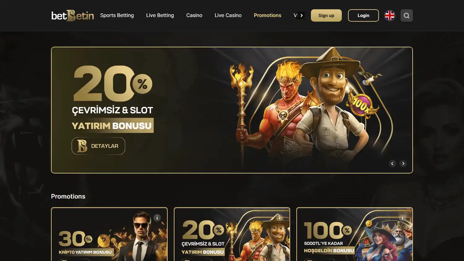 Betbetin Casino screenshot 3