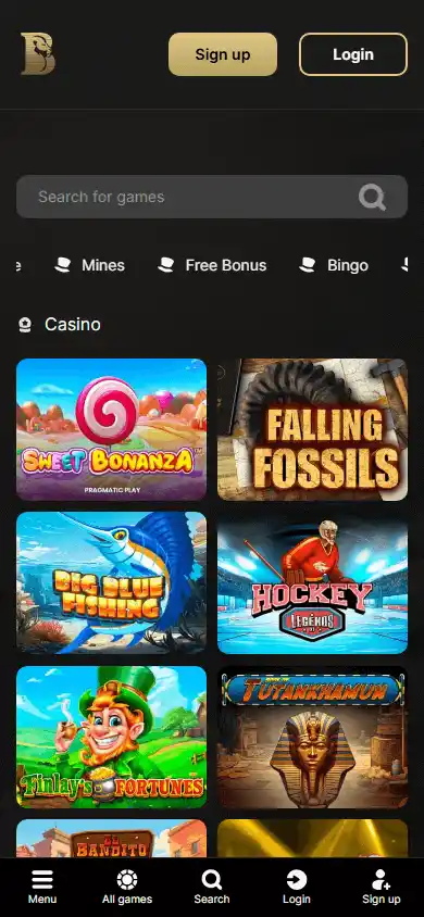 Betbetin Casino screenshot 5
