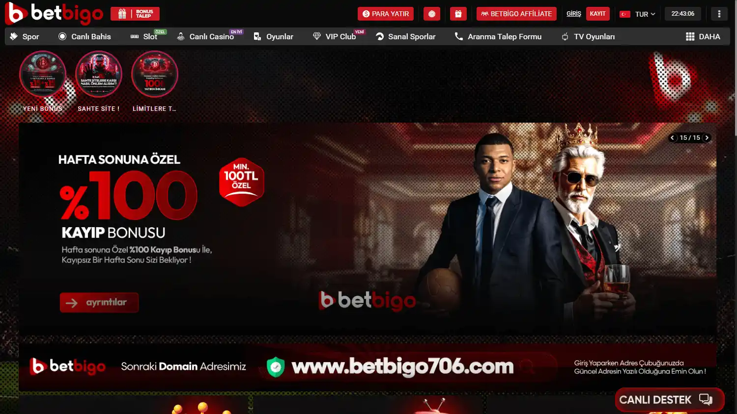 Betbigo Casino screenshot 1