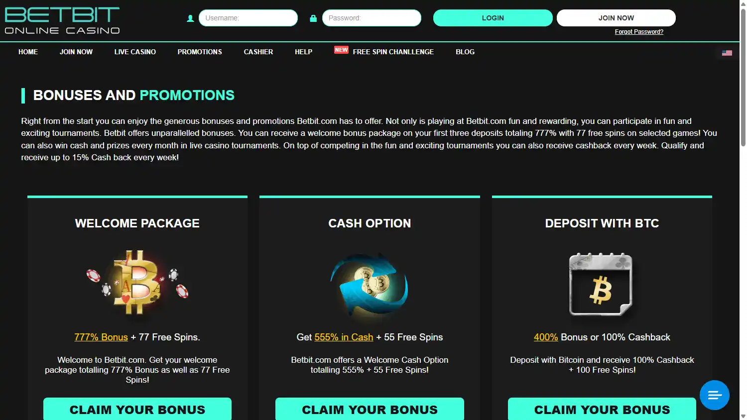 BetBit Casino screenshot 2