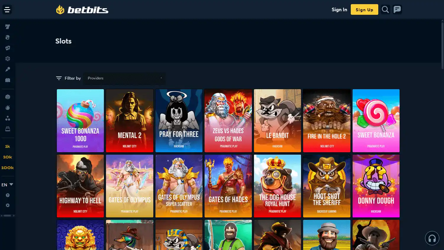 Betbits Casino screenshot 2