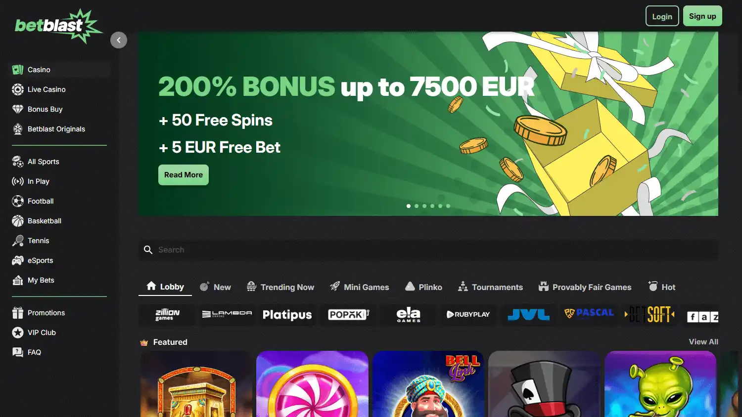 BetBlast Casino screenshot 2