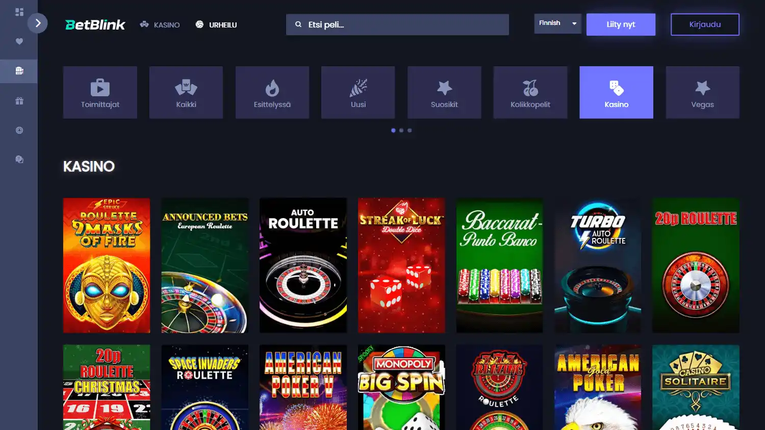 BetBlink Casino screenshot 2