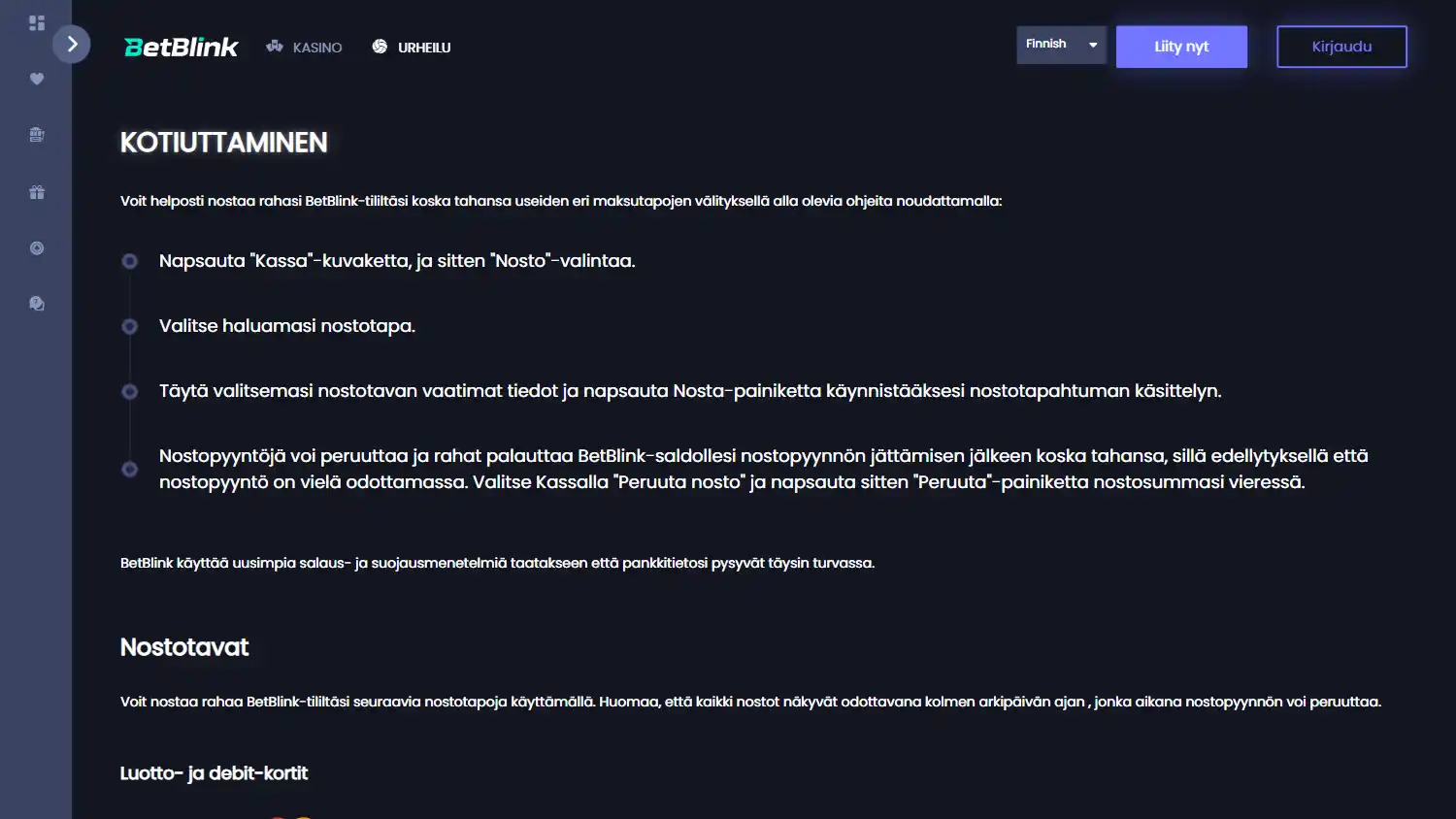 BetBlink Casino screenshot 3