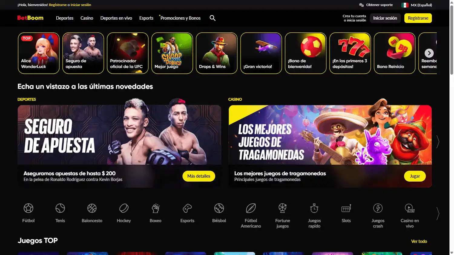 BetBoom Casino MX screenshot 1