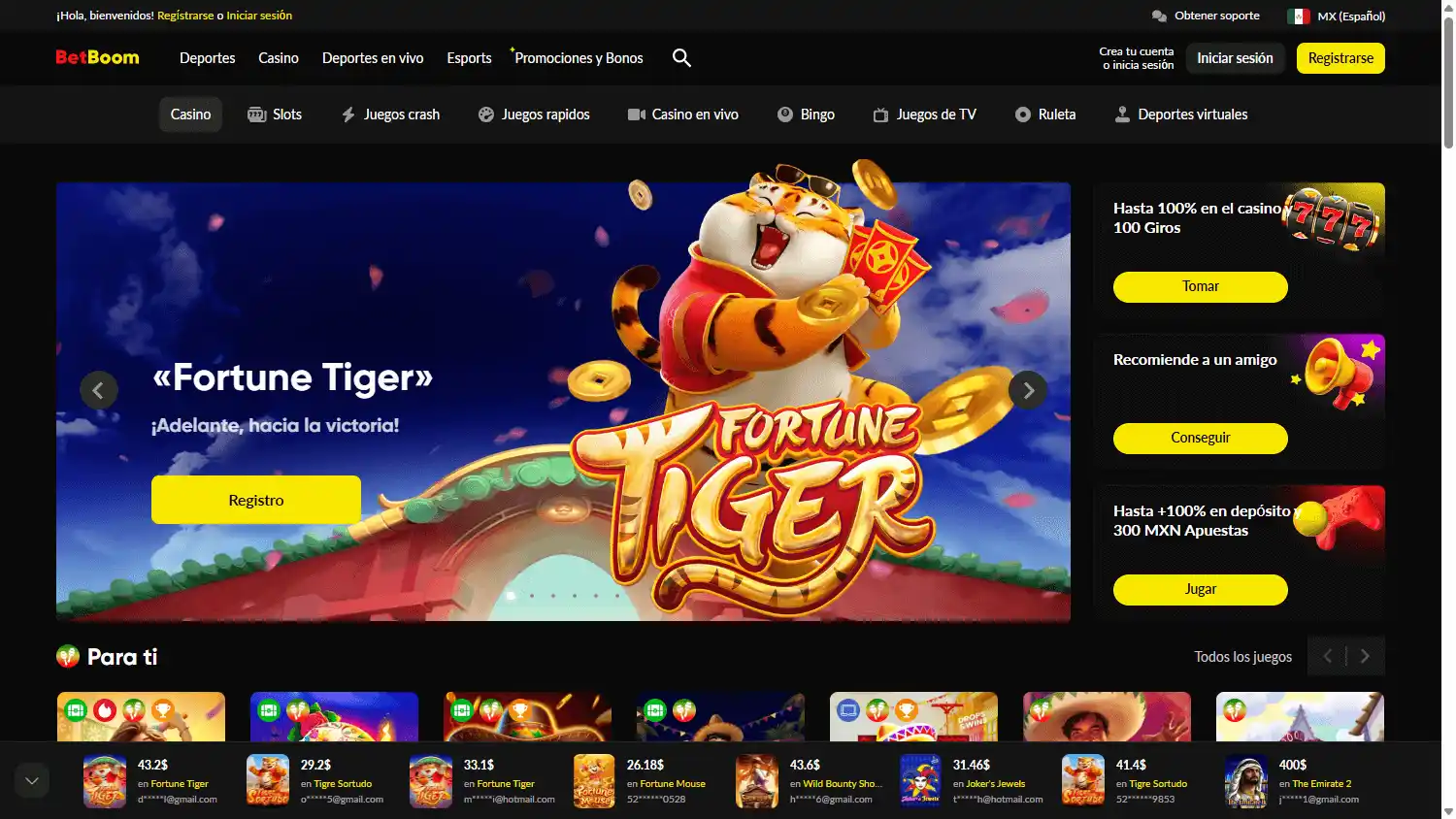 BetBoom Casino MX screenshot 2