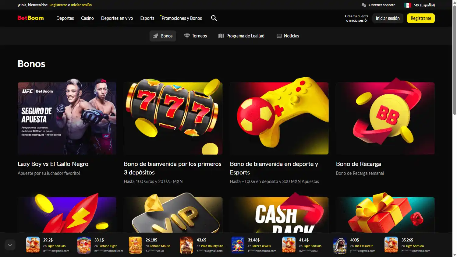 BetBoom Casino MX screenshot 3