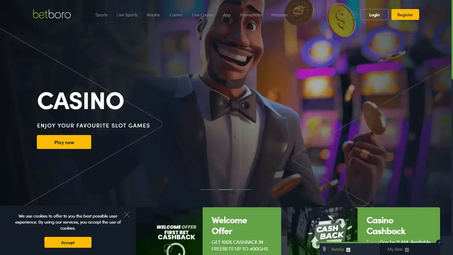 Betboro Casino screenshot 1