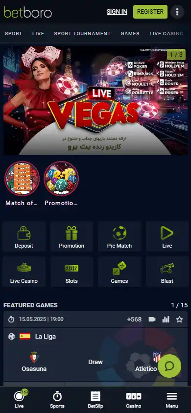 Betboro Casino screenshot 5