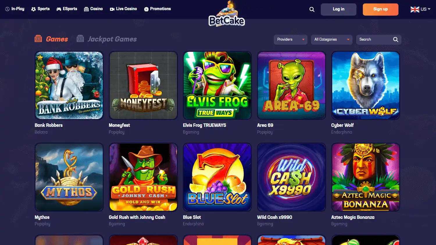 Betcake Casino screenshot 2