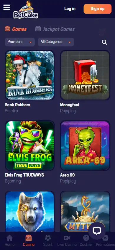 Betcake Casino screenshot 5