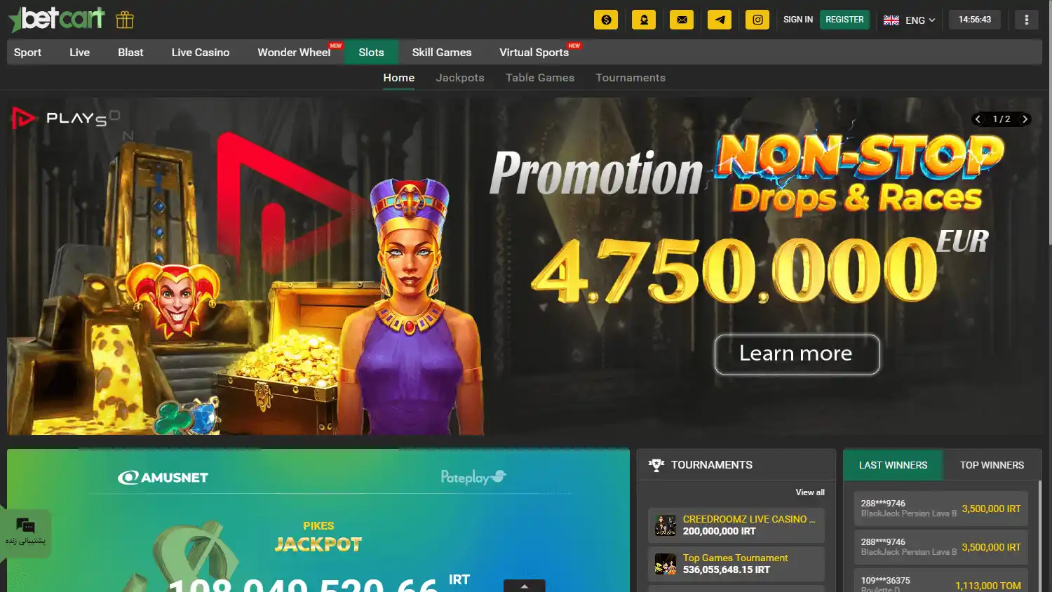 Betcart Casino screenshot 2