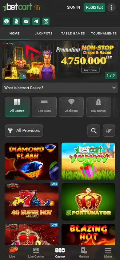 Betcart Casino screenshot 5
