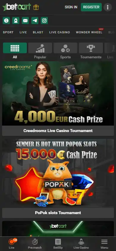 Betcart Casino screenshot 6