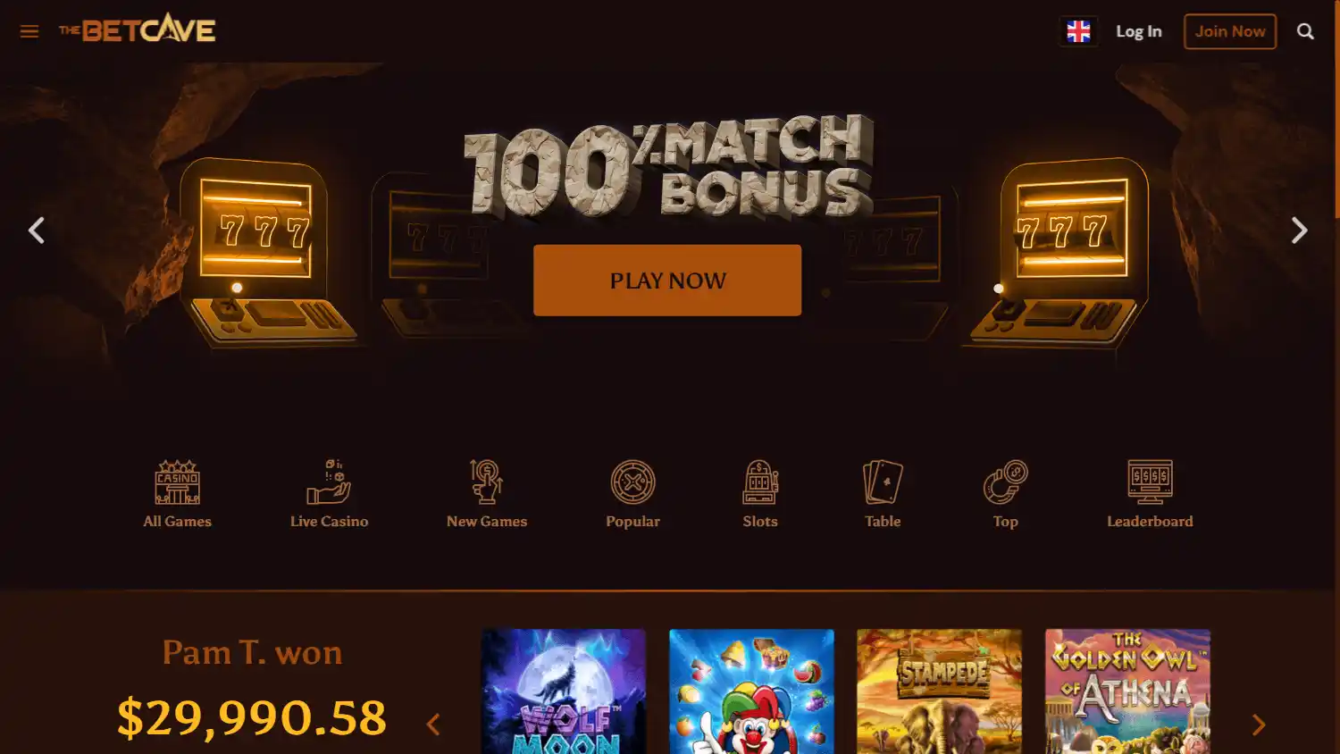 Betcave Casino screenshot 1
