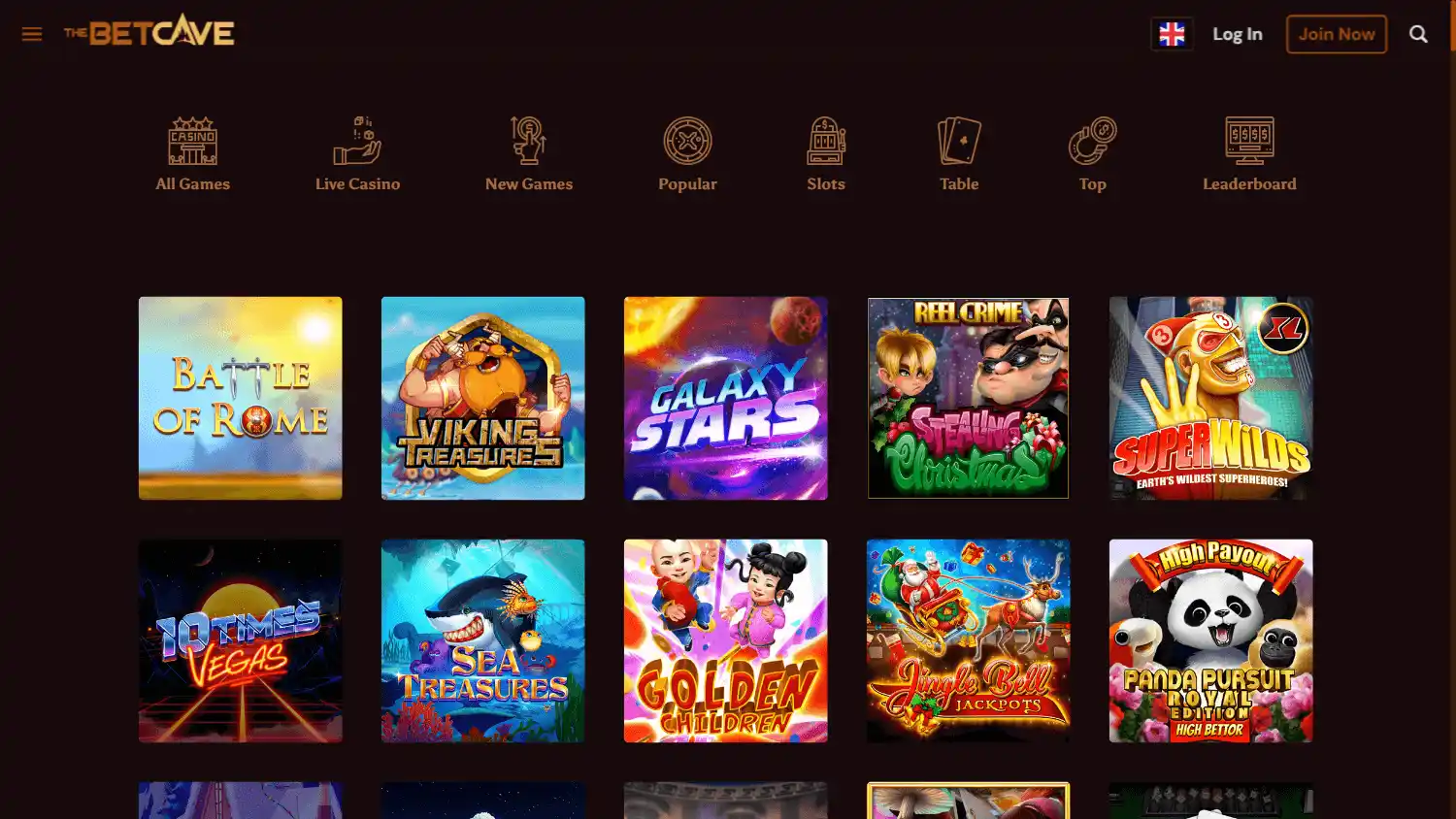 Betcave Casino screenshot 2