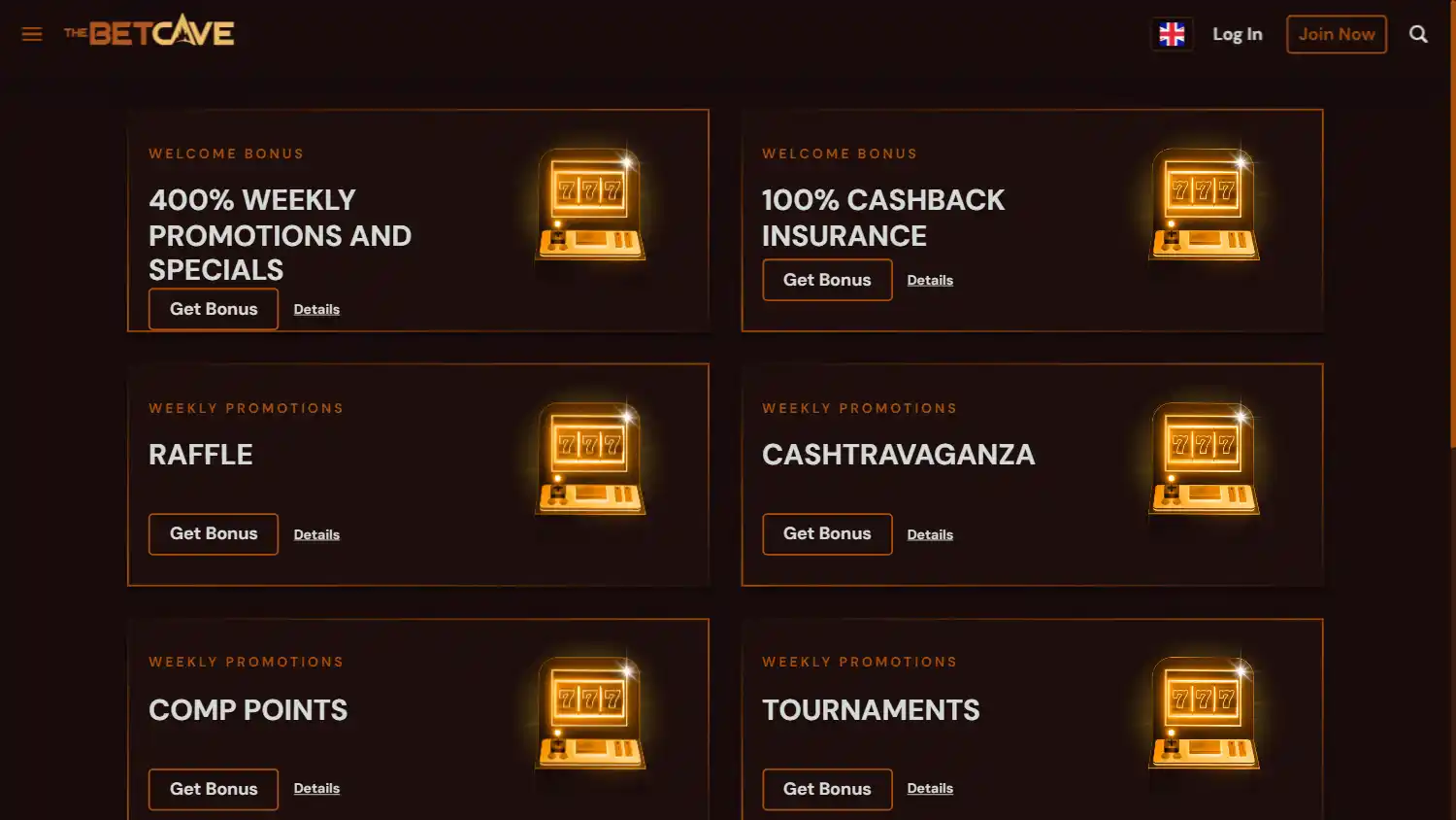 Betcave Casino screenshot 3