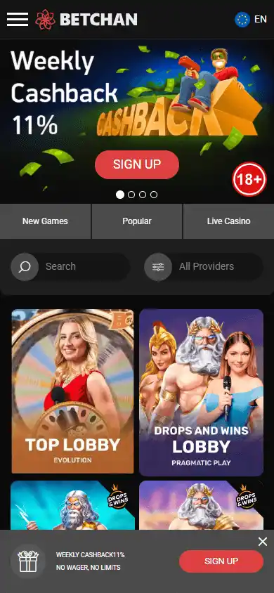 Betchan Casino screenshot 4