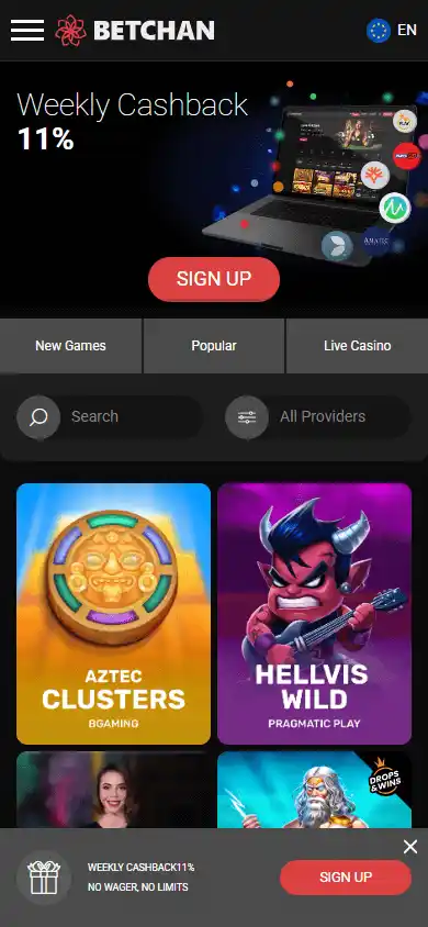 Betchan Casino screenshot 5