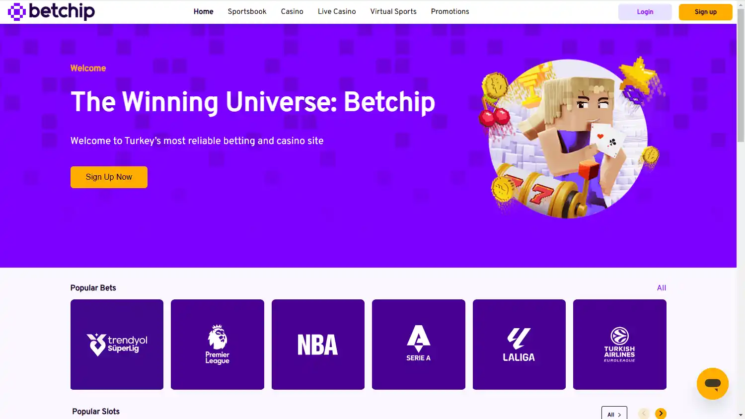 Betchip Casino screenshot 1