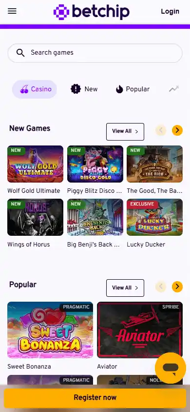 Betchip Casino screenshot 4