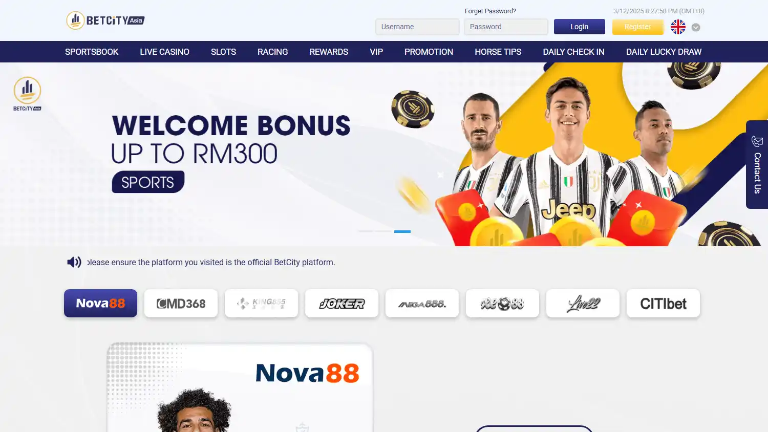 BetCity Asia Casino screenshot 1