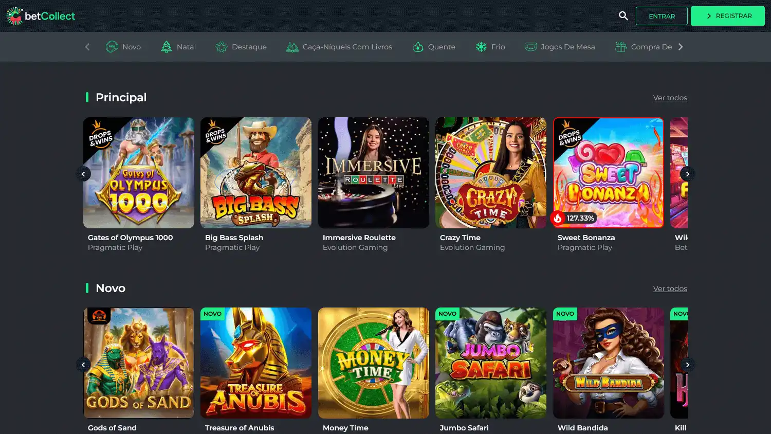 BetCollect Casino screenshot 1