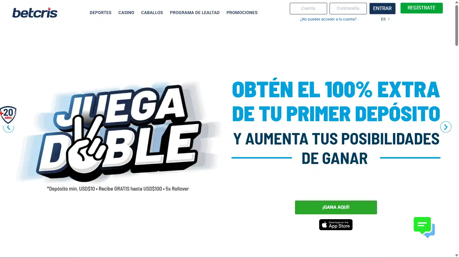 Betcris Casino screenshot 1