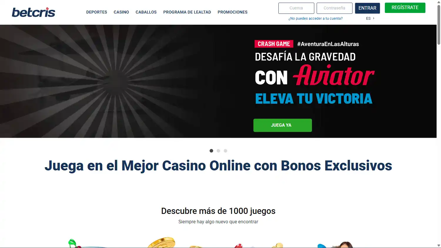 Betcris Casino screenshot 2