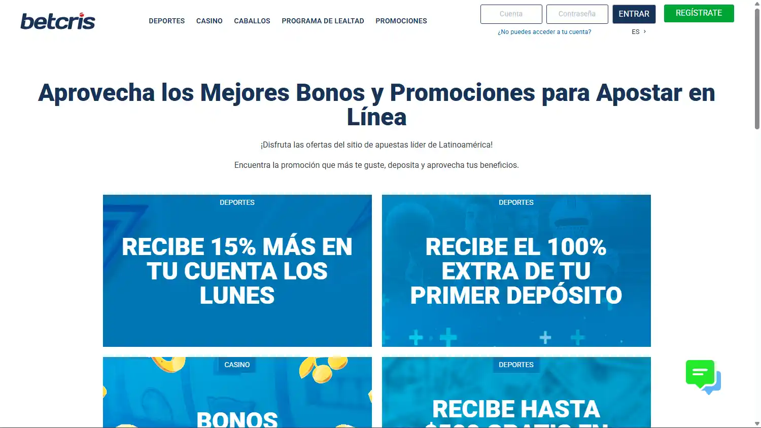Betcris Casino screenshot 3