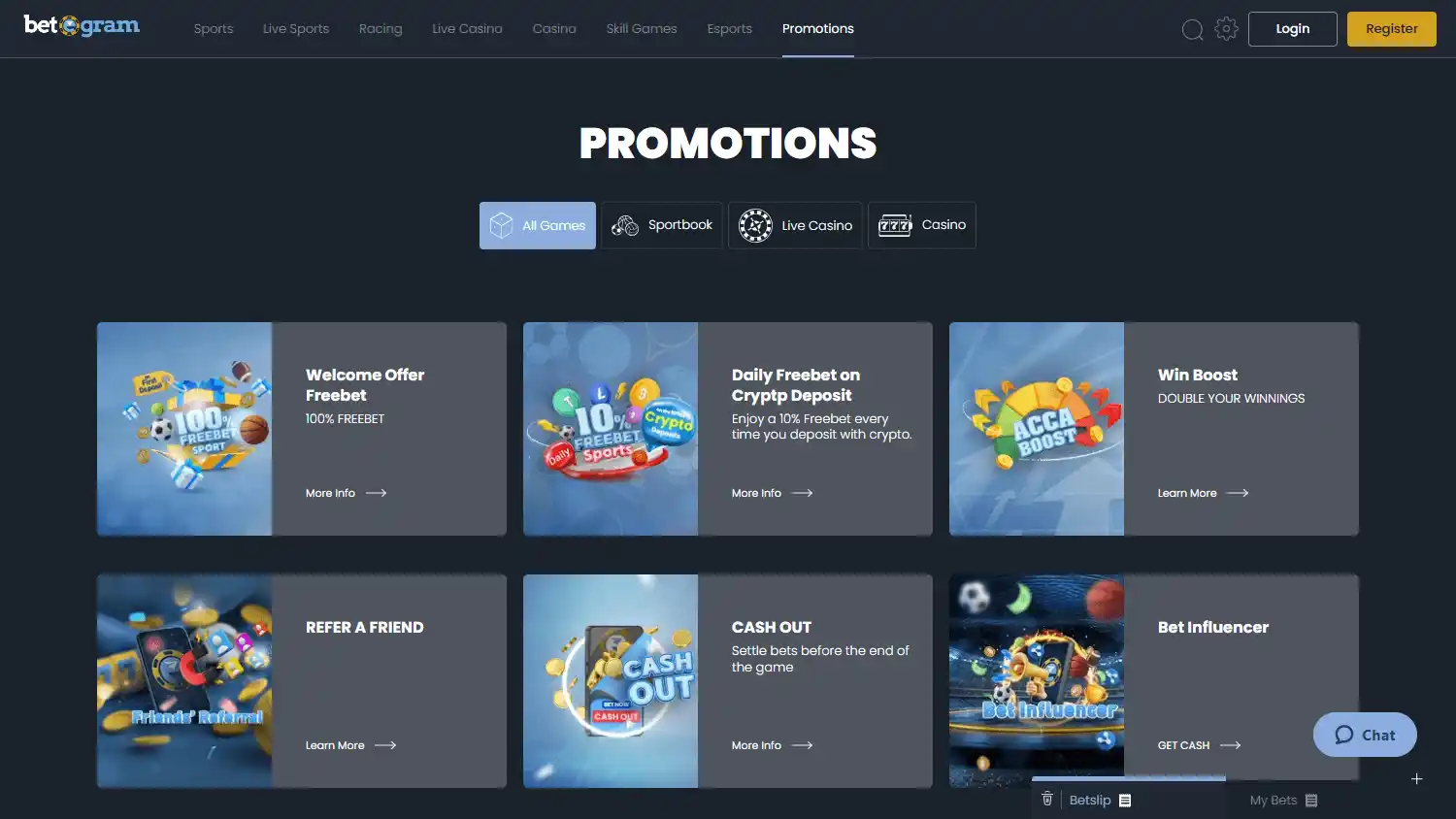 Betegram Casino screenshot 3