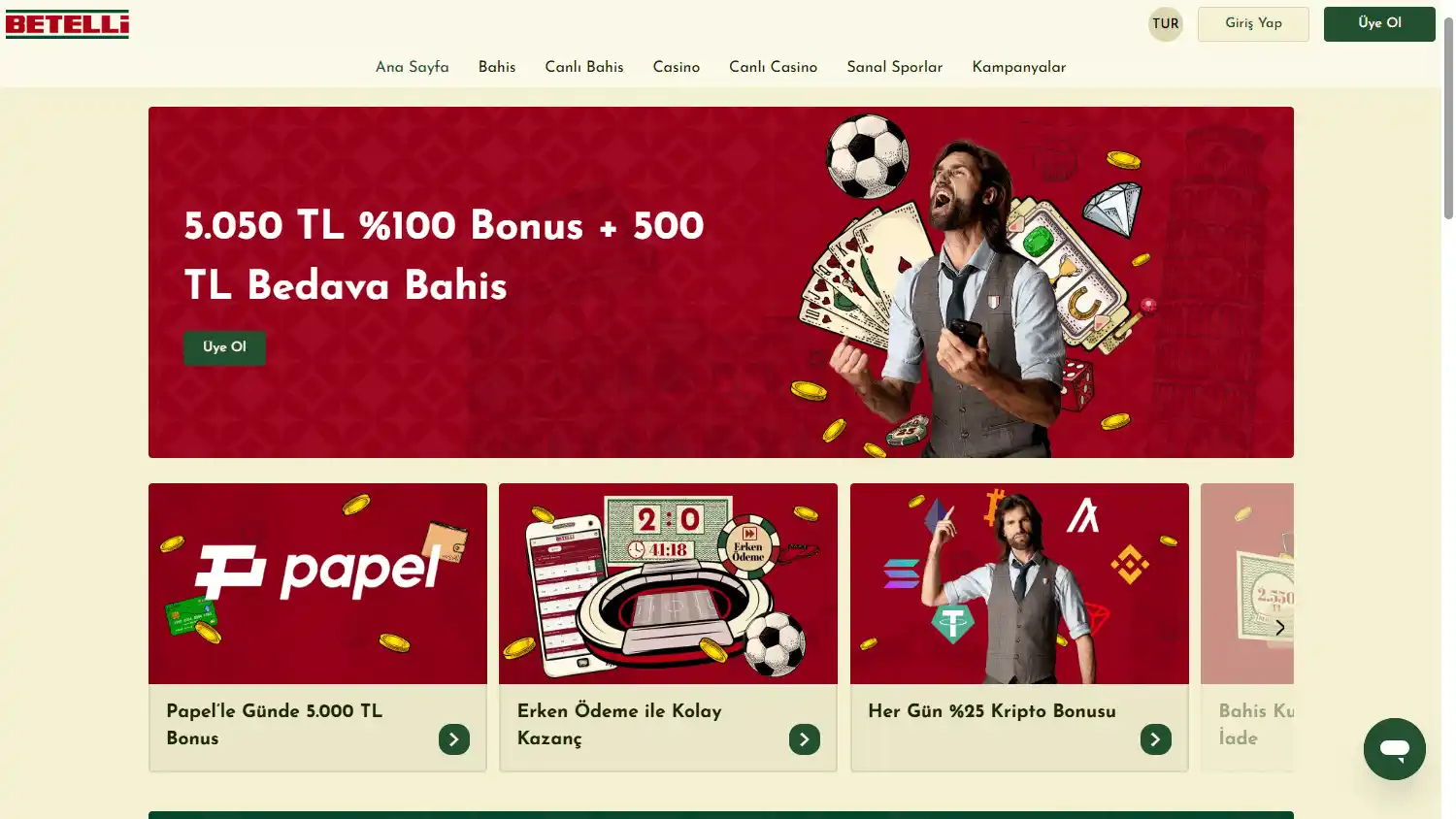 Betelli Casino screenshot 1