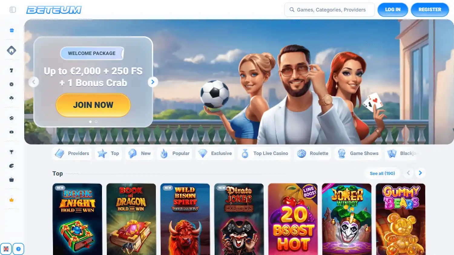 Beteum Casino screenshot 1