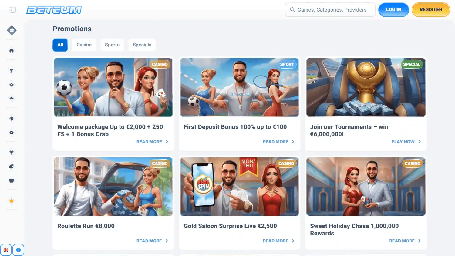 Beteum Casino screenshot 3