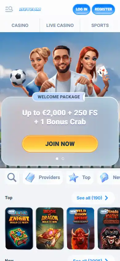 Beteum Casino screenshot 4