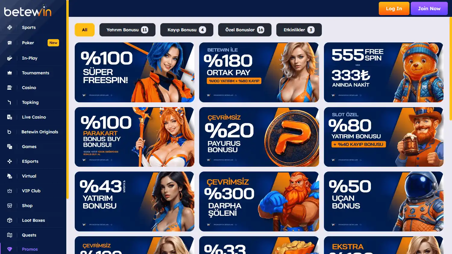 Betewin Casino screenshot 3