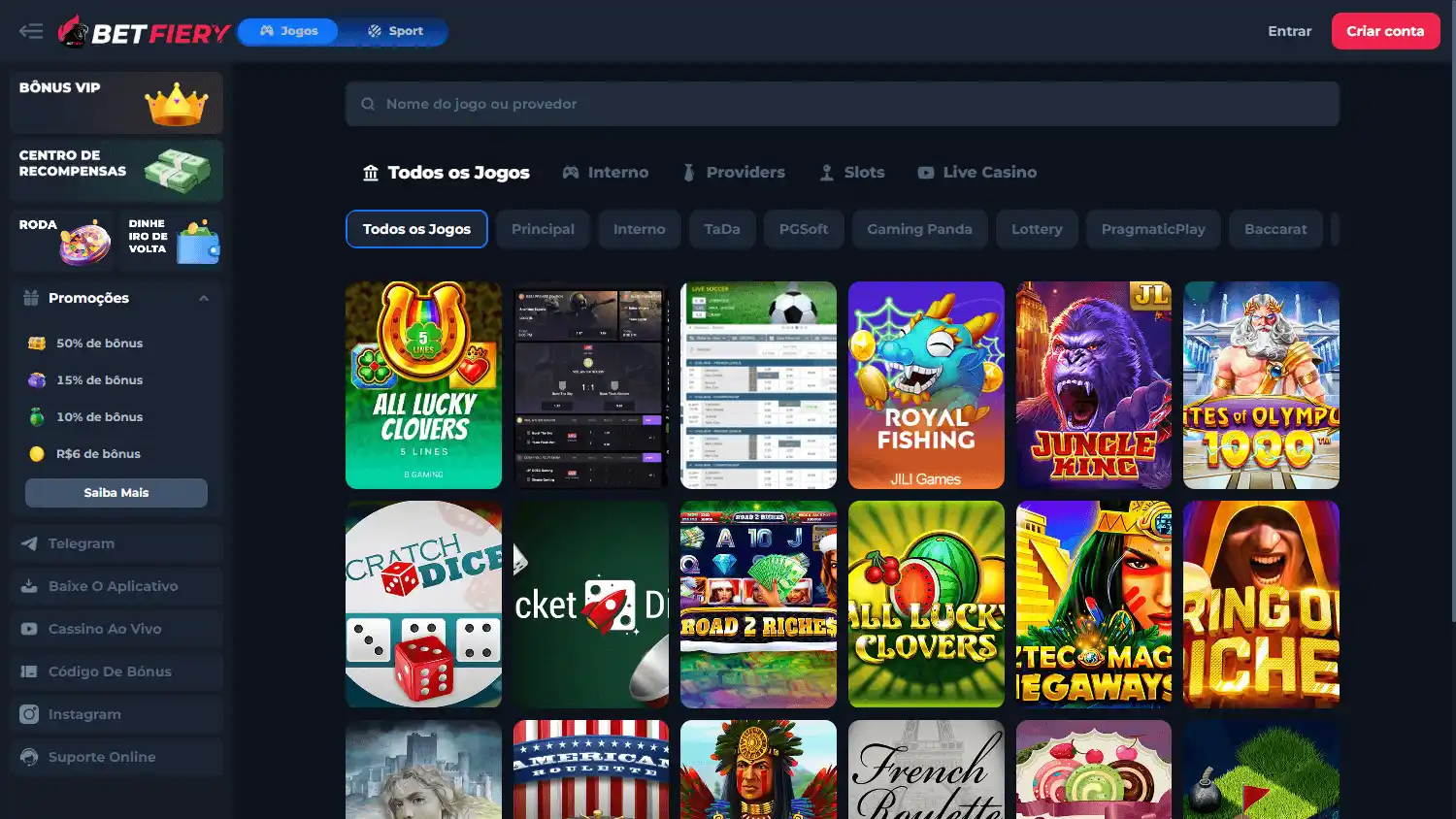 BetFiery Casino screenshot 2