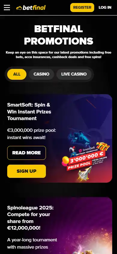 Betfinal Casino screenshot 6