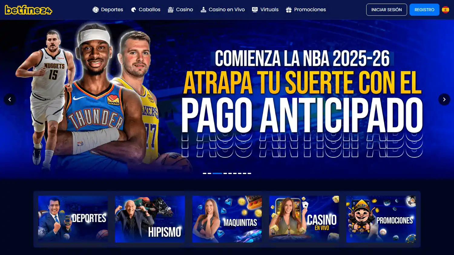 Betfine24 Casino screenshot 1