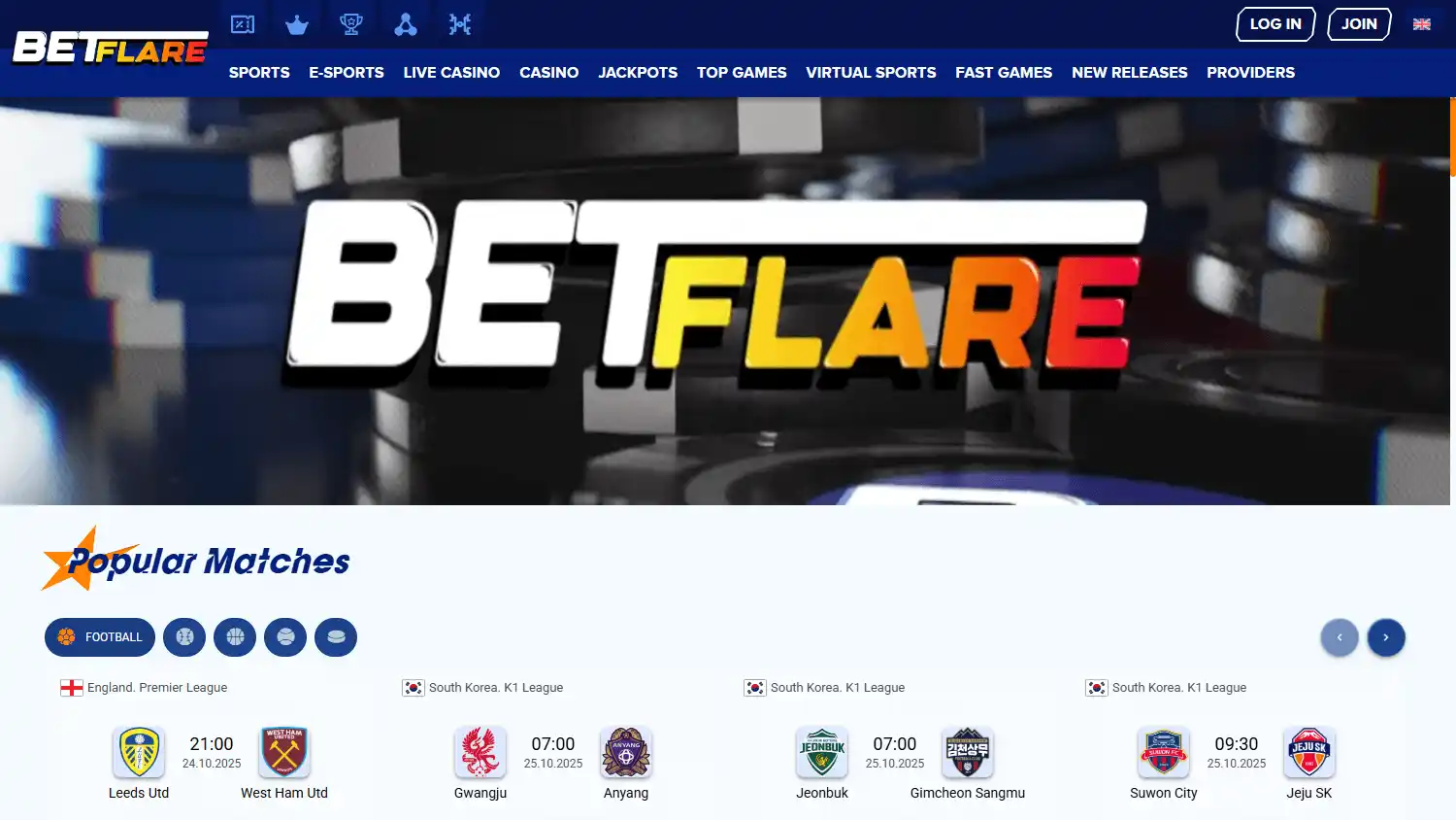BetFlare Casino screenshot 1