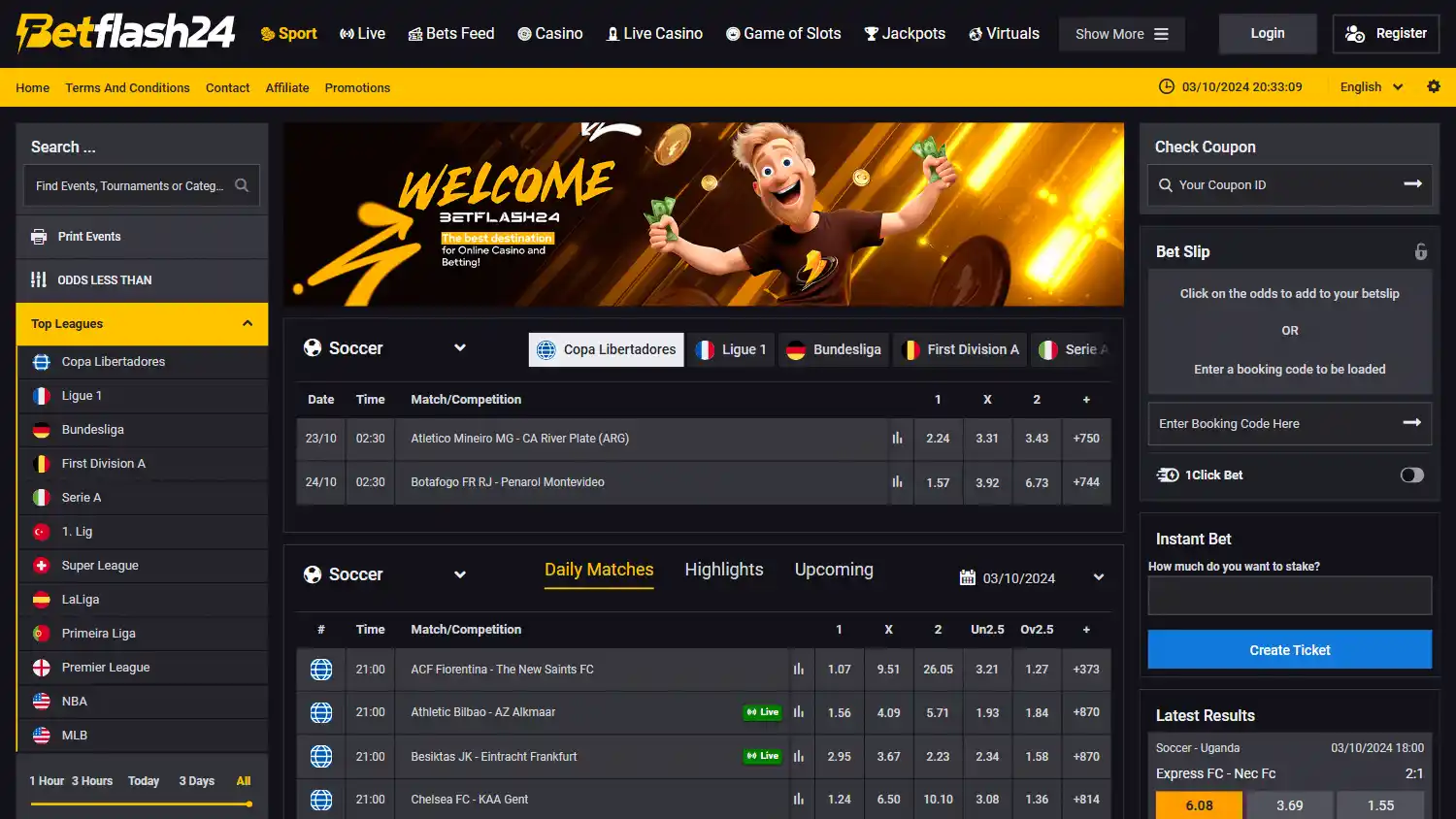BetFlash24 Casino screenshot 1