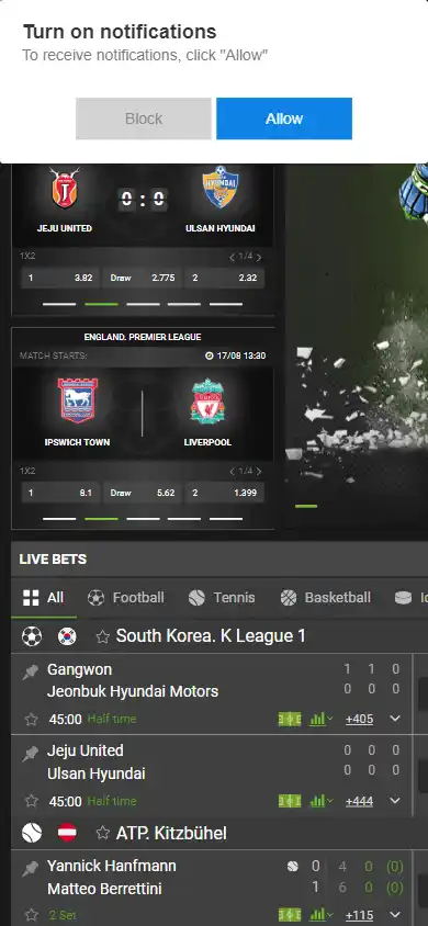 Betfoot Casino screenshot 4