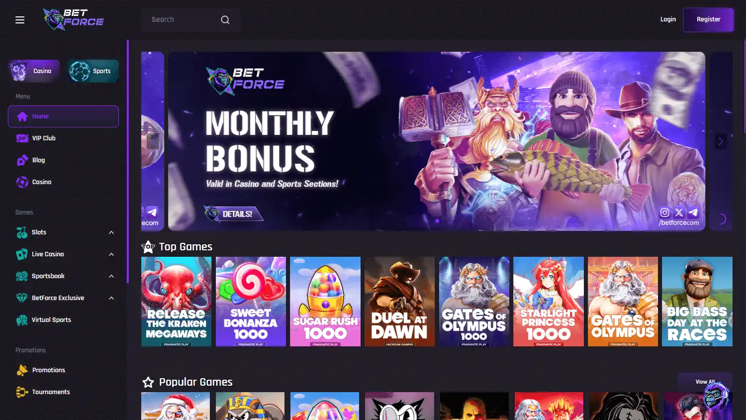 BetForce Casino screenshot 1