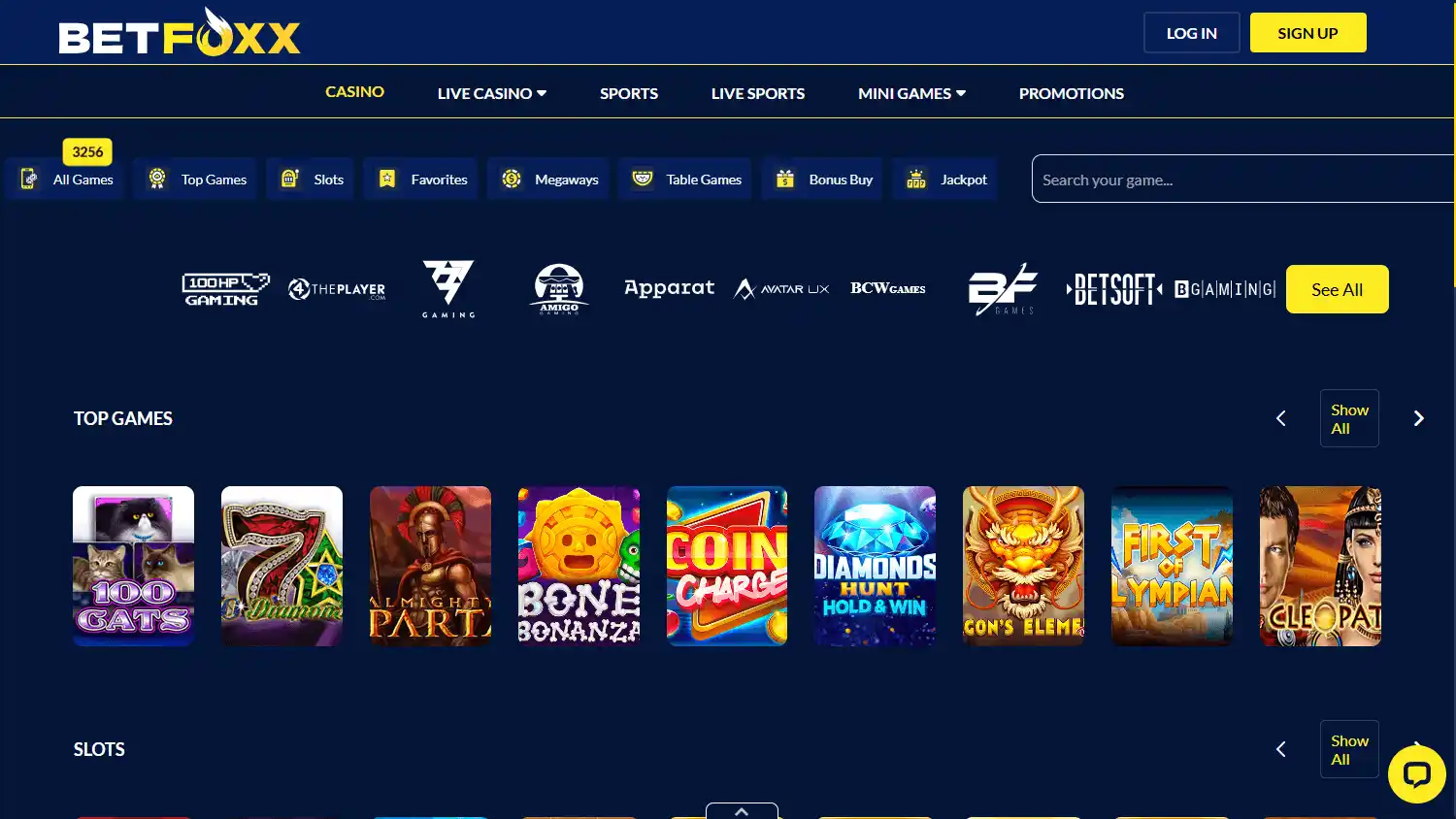 BetFoxx Casino screenshot 2