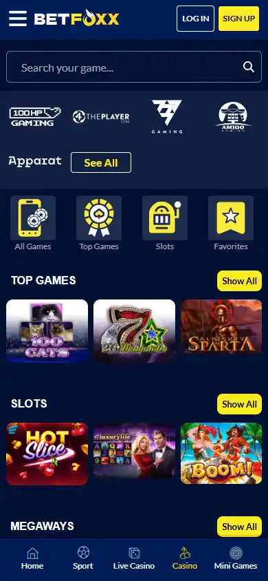 BetFoxx Casino screenshot 5