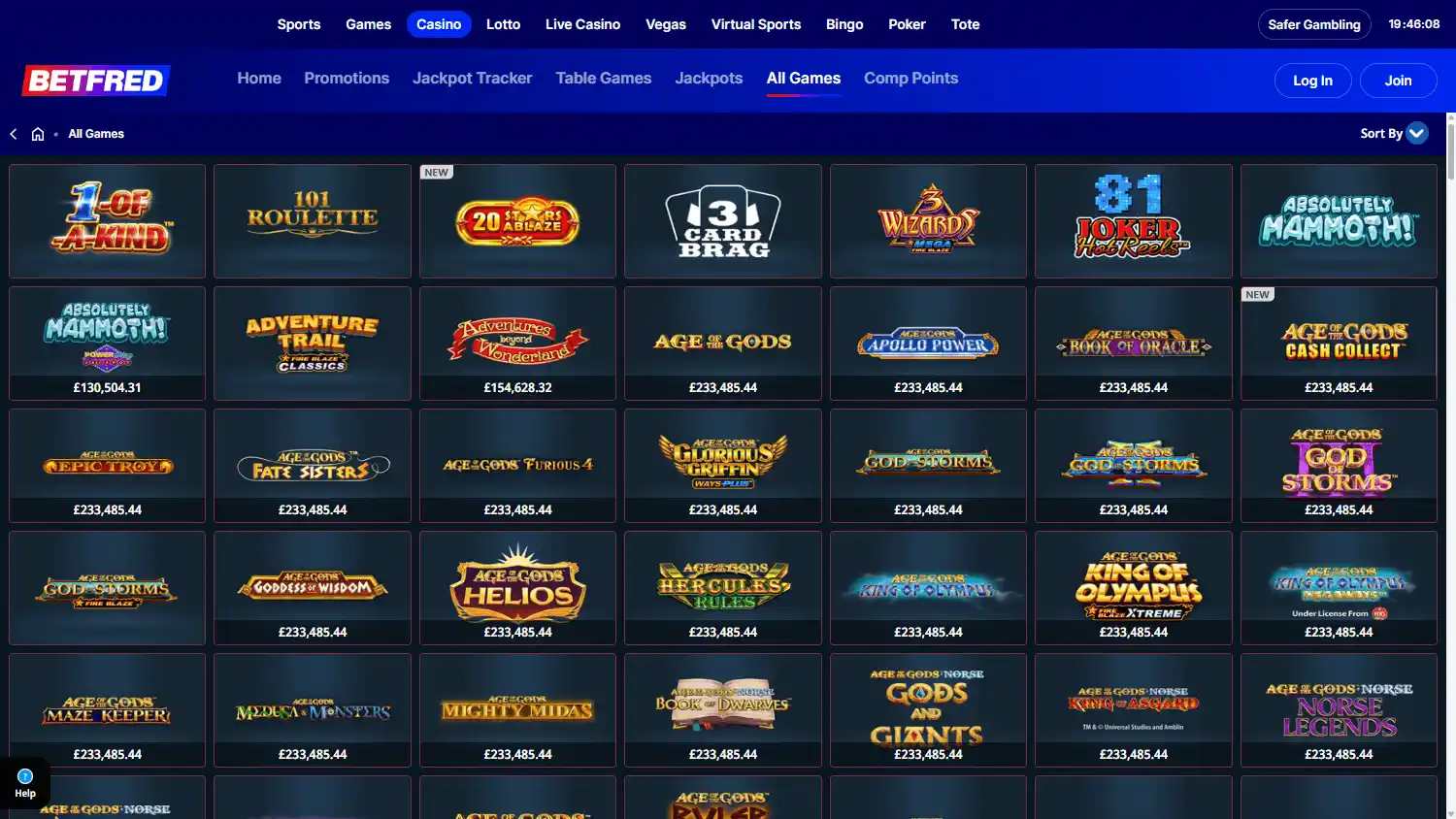Betfred Casino screenshot 2